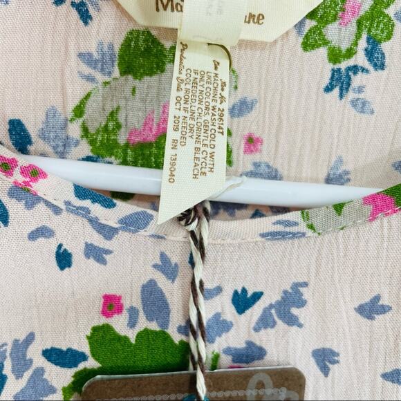 NWT Matilda Jane Like A Lady Pink Floral Crochet Tunic Blouse Small - Picture 10 of 15